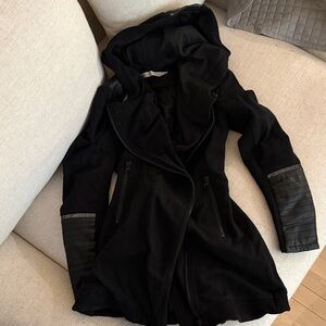Blank NYC Black Utility Jacket with Hood
